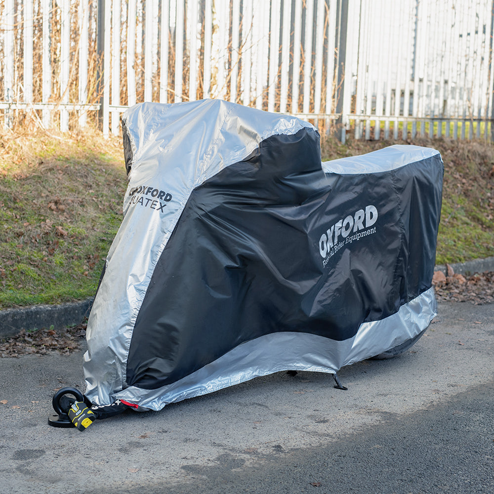 Oxford Aquatex Motorcycle Cover With Top Box - Scooter Small