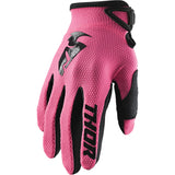 Thor Adult Womens Sector MX Gloves - Pink - S22
