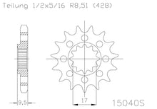 Load image into Gallery viewer, SPROCKET FRONT MOTO-MASTER MADE IN HOLLAND KTM 85SX 03-17 105SX 04-11 HUSQVARNA TC85 14-17 12T