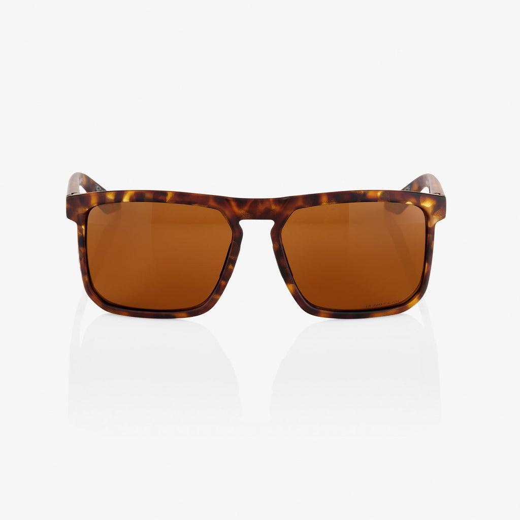 100% Renshaw Soft Tact Havana Sunglasses - Bronze PEAKPOLAR Lens