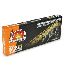 Load image into Gallery viewer, Moto-Master V2 428 Chain - 130 Link Gold