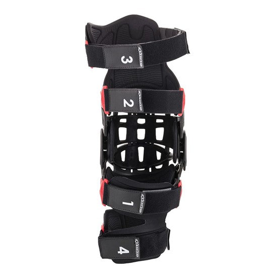 Alpinestars Bionic-10 Carbon Knee Brace - Left - Black/Red
