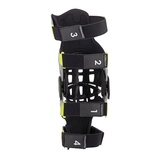 Alpinestars Bionic-7 Knee Brace Set - Silver/Yellow