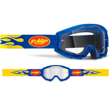Load image into Gallery viewer, FMF POWERCORE Goggle Flame Navy - Clear Lens