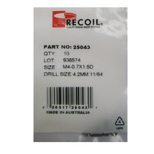 Load image into Gallery viewer, Recoil M4 x 0.7 x 1.5D Thread Repair Inserts - Packaging