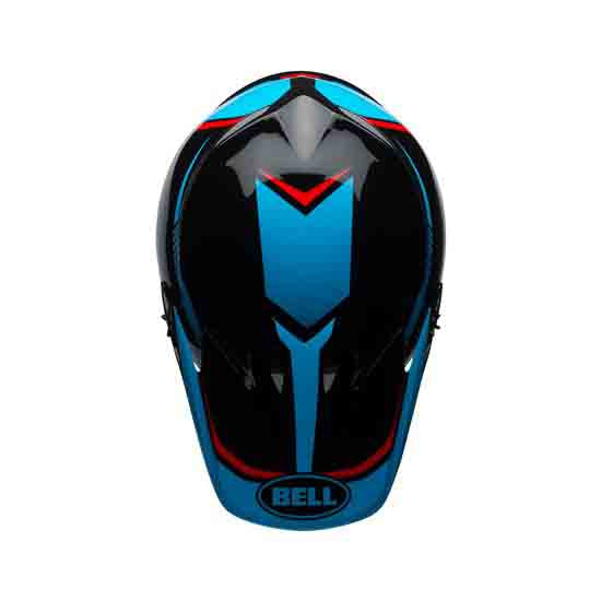 Bell MX-9 Peak - Torch Cyan/Red