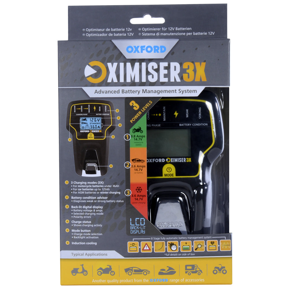 Oxford Oximiser 3X Advanced Battery Charger