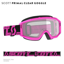Load image into Gallery viewer, Primal Goggle Clear Black/Pink Clear Lens