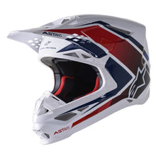 Load image into Gallery viewer, Alpinestars Supertech S-M10 Carbon Meta 2 Helmet White/Red/Blue