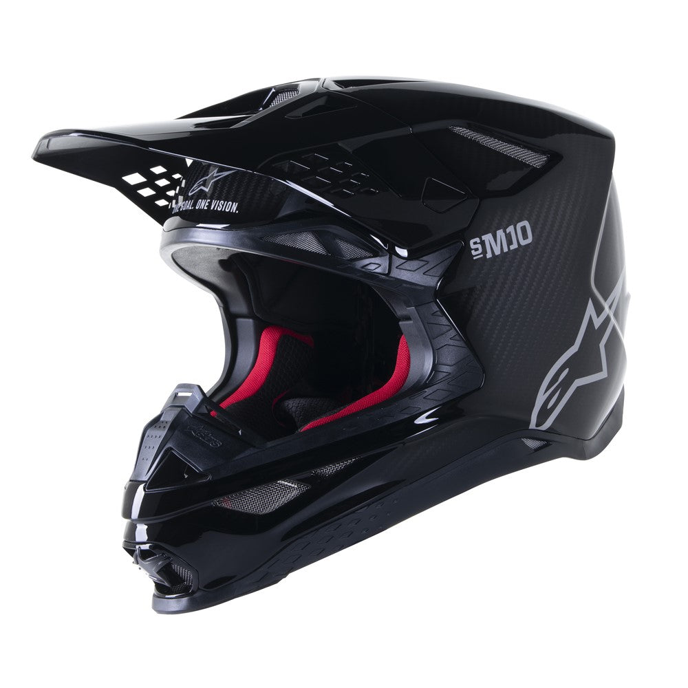 Alpinestars Adult Supertech S-M10 Helmet - Gloss Black Carbon