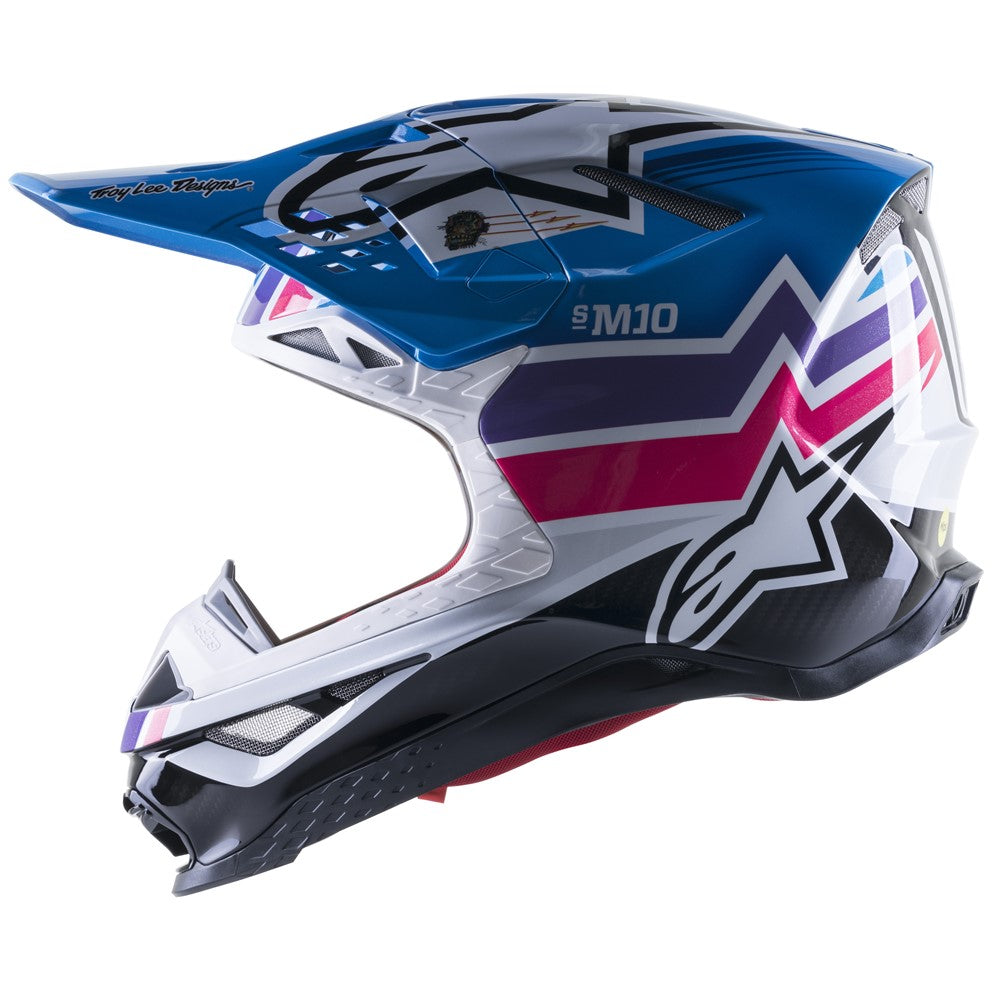 Alpinestars Adult Supertech S-M10 TLD Edition MX Helmet - Starlit Blue