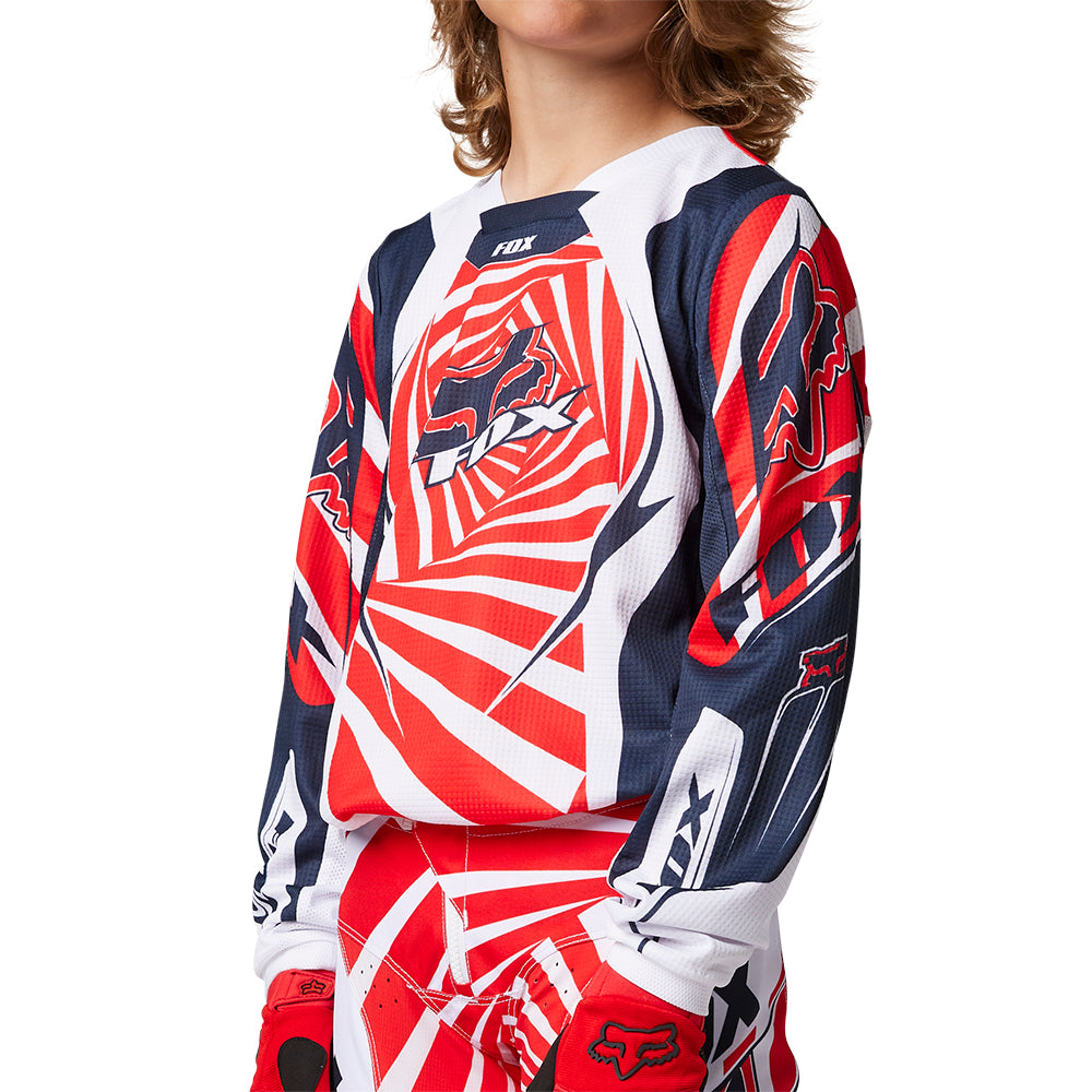 FOX YOUTH 180 GOAT JERSEY NAVY