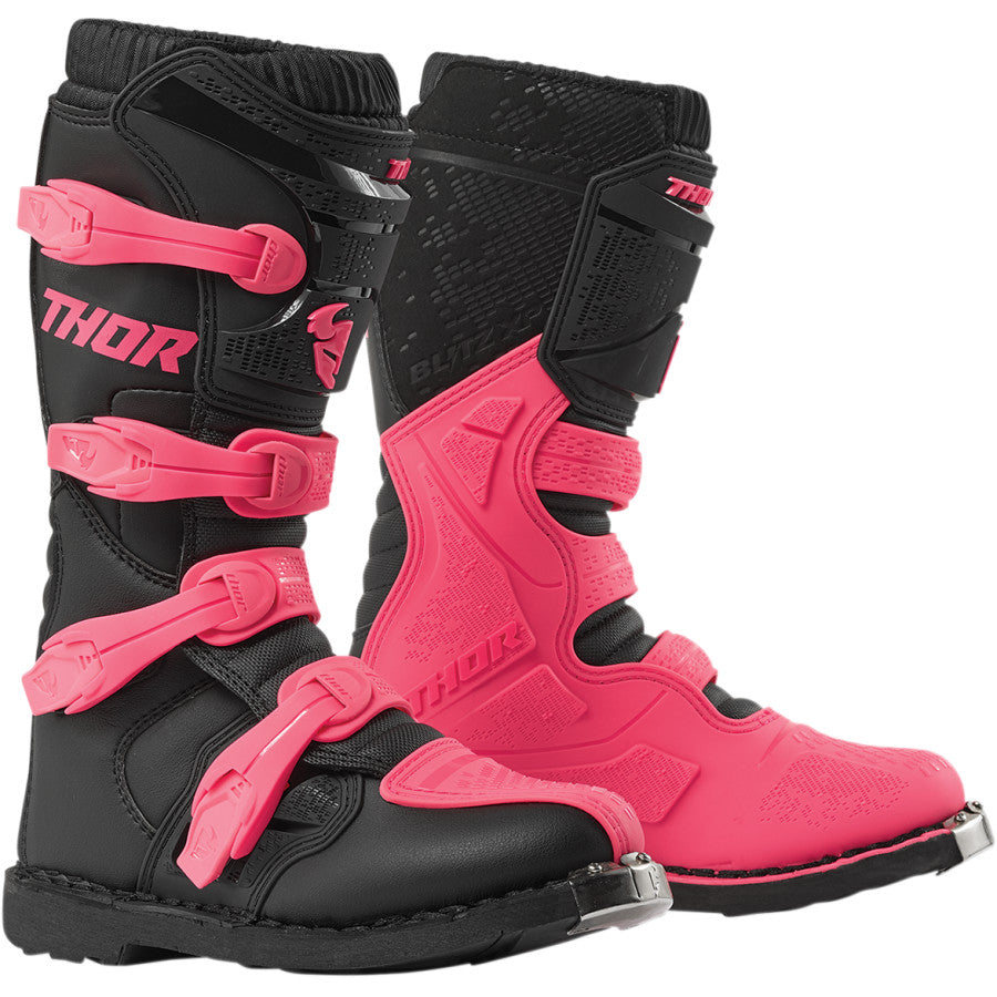 Thor Adult Ladies XP Blitz MX Boots - Black Pink