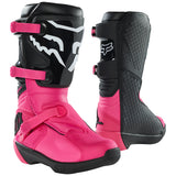 FOX YOUTH COMP BOOTS [BLACK/PINK]