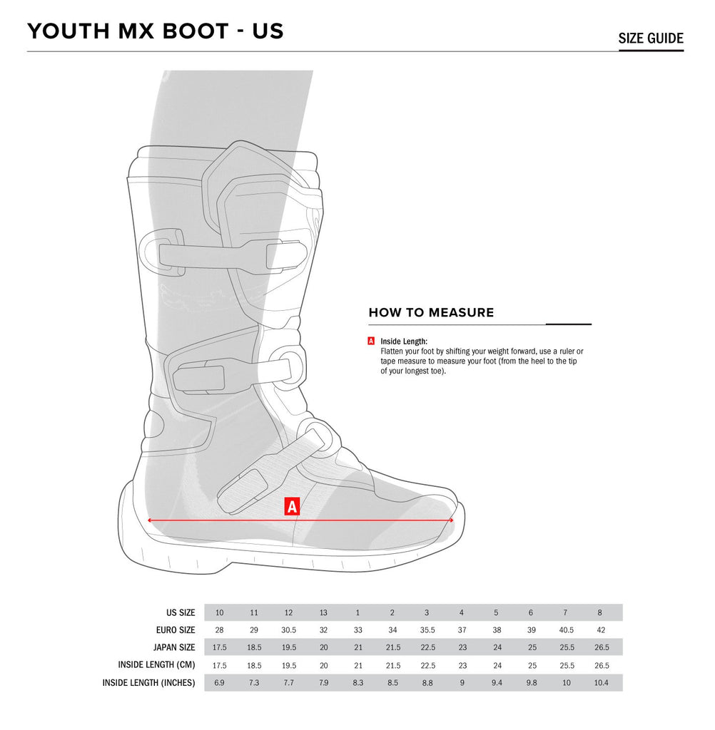 Alpinestars Youth US3 Tech 3s MX Boots Black/White