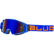 Load image into Gallery viewer, Blur Adult B-20 MX Goggles - Blue Orange / Blue Lens
