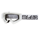 Blur Adult B-ZERO MX Goggles - White