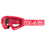Blur Adult B-ZERO MX Goggles - Red