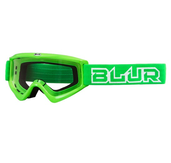 Blur Adult B-ZERO MX Goggles - Neon Green