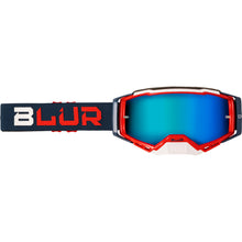 Load image into Gallery viewer, Blur Adult B-40 MX Goggles - Blue/Red - Blue Lens