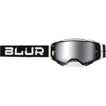 Load image into Gallery viewer, Blur Adult B-40 MX Goggles - Black/White - Silver Lens