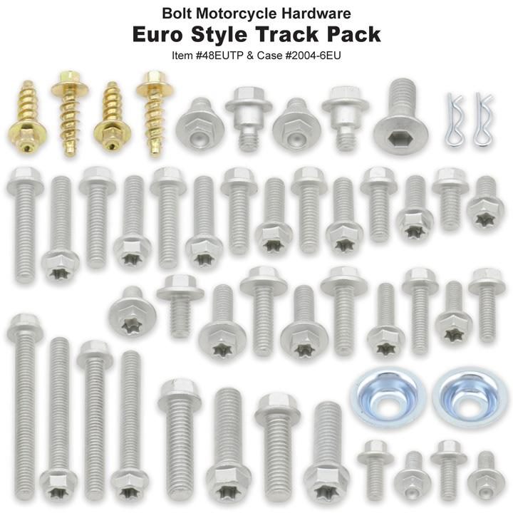 Motorcycle Bolt Pack : Euro Style : 50 Pack