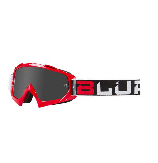 Blur Adult B-10 MX Goggles - Red Black White