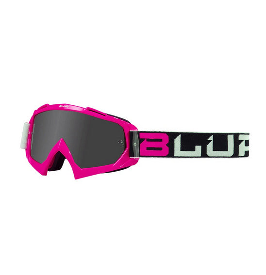 Blur Adult B-10 MX Goggles - Pink Black White
