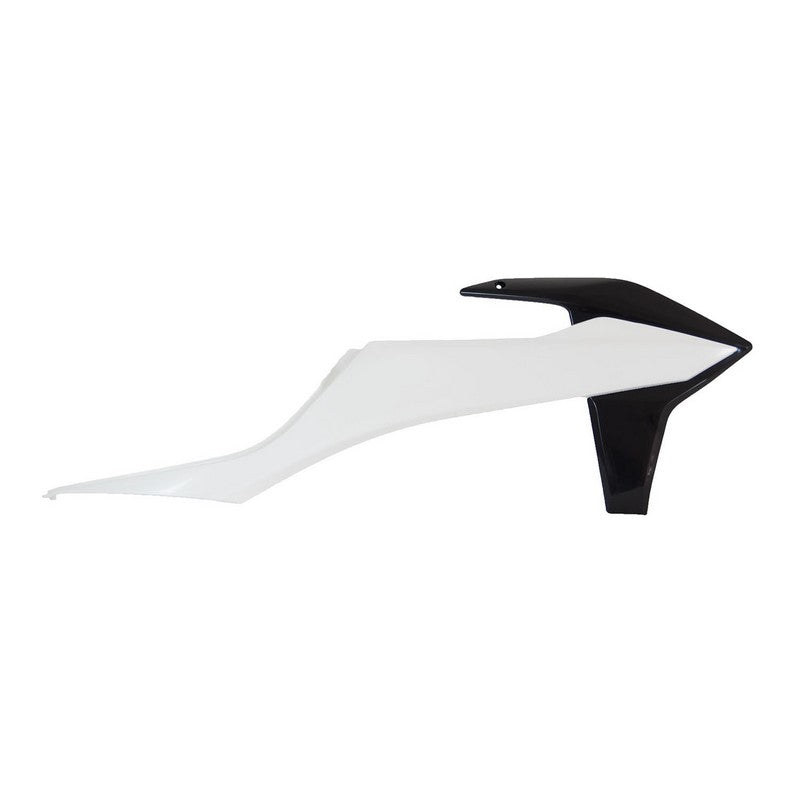 Rtech Radiator Shrouds - KTM 125-500 SX SXF 19-22 EXC EXCF 20-23 - White Black
