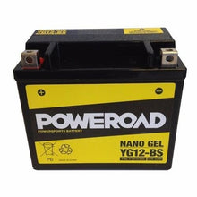 Load image into Gallery viewer, Poweroad : YG12-BS YTX12BS : Nano Gel Motorcycle Battery