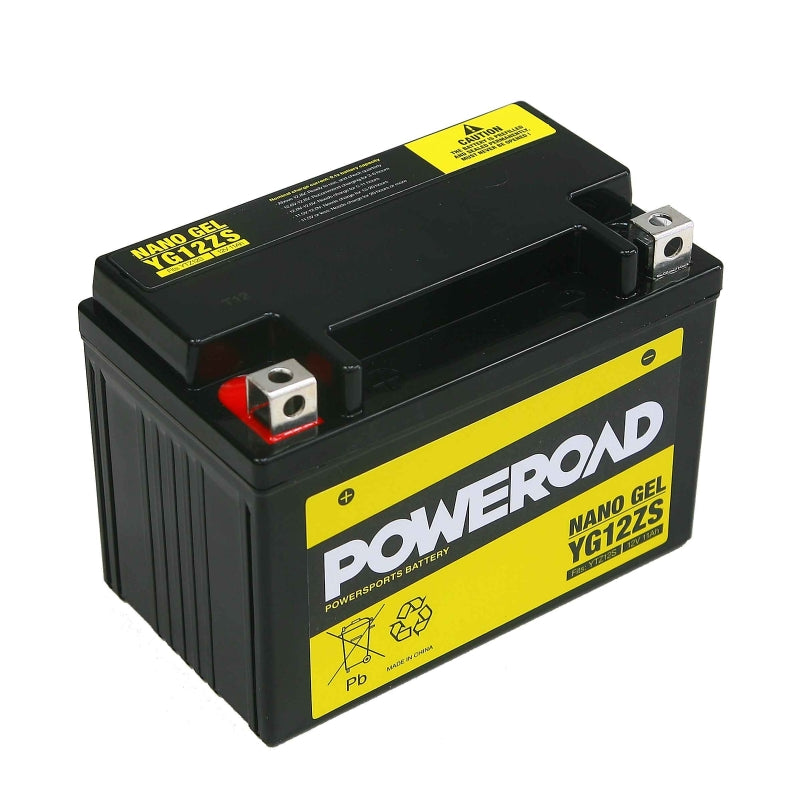 Poweroad : YTZ12S - CYG12ZS : Nano Gel Motorcycle Battery