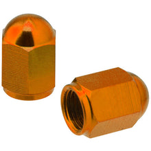 Load image into Gallery viewer, DRC Valve Caps : Aluminum : Orange : Pair