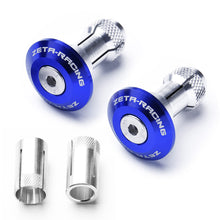 Load image into Gallery viewer, Zeta Bar End Plugs 35mm - Blue