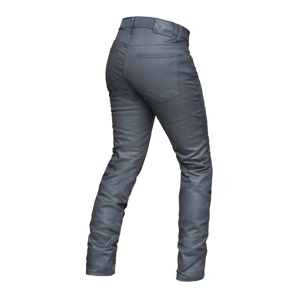 Dririder : 10 Ladies : Zena Kevlar Motorcycle Wax Jeans : Black