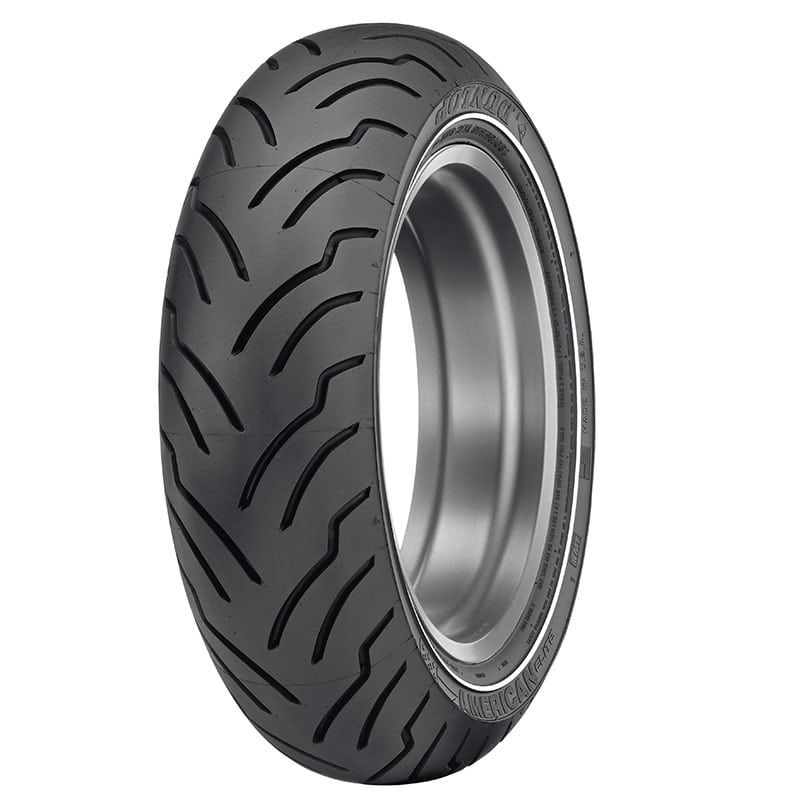 Dunlop MT90-16 American Elite Rear Tyre - 74H Bias TL - Narrow White Wall