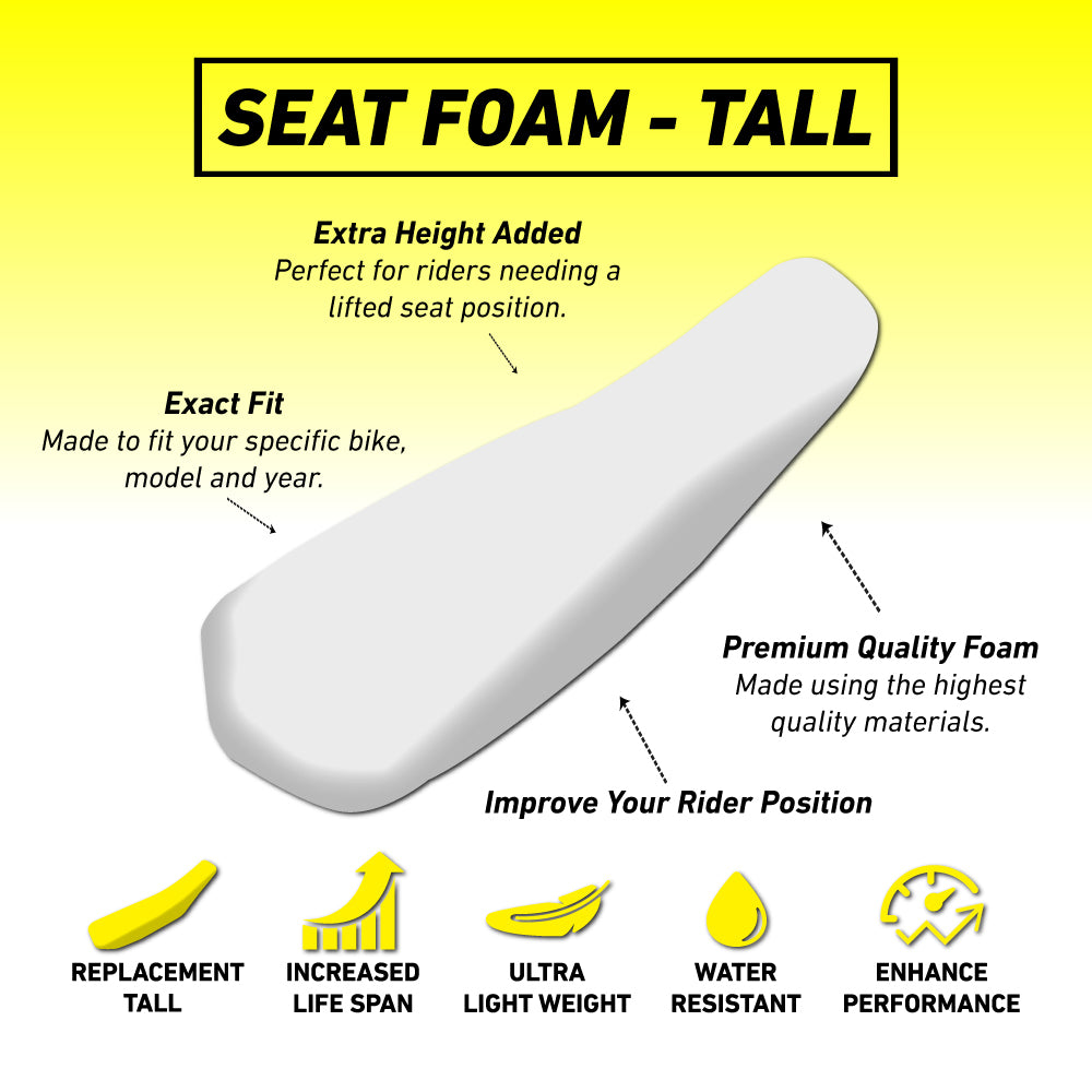 Rtech Seat Foam - Tall - YAMAHA YZF FX WRF FX