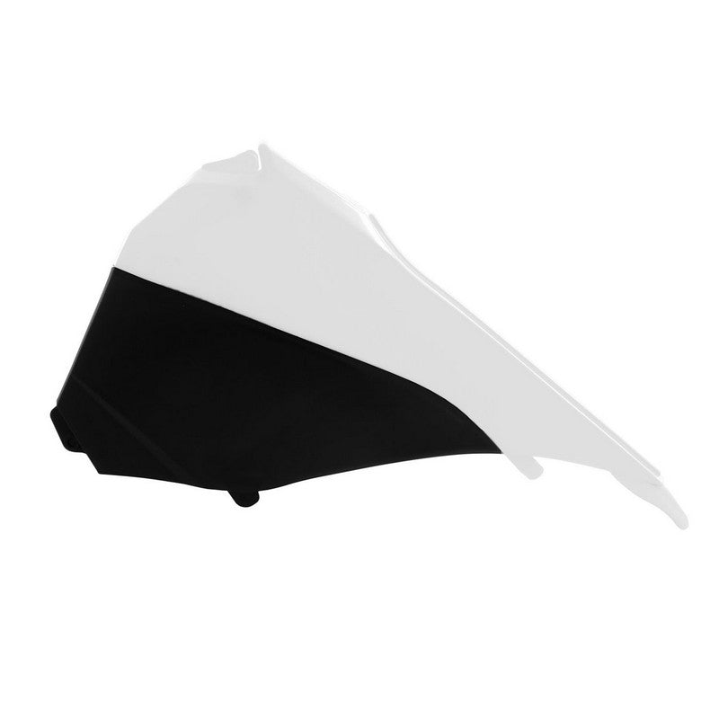 Rtech Left Air Box Cover - KTM SX SXF 13-15 EXC EXCF 14-16 White Black