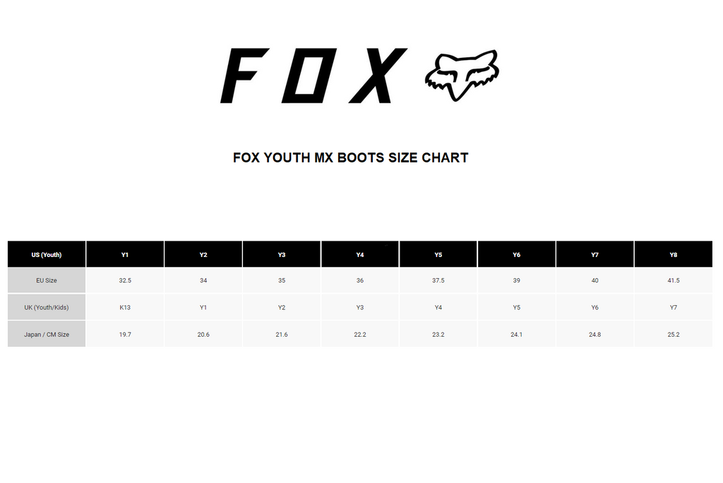 FOX YOUTH COMP MX BOOTS [BLACK]