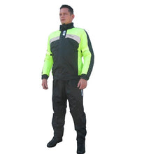 Load image into Gallery viewer, Givi : 4X-Large Rain Suit : 2 Piece : Black/Yellow