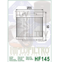 Load image into Gallery viewer, Hiflo : HF145 : Yamaha Aprilia : Oil Filter