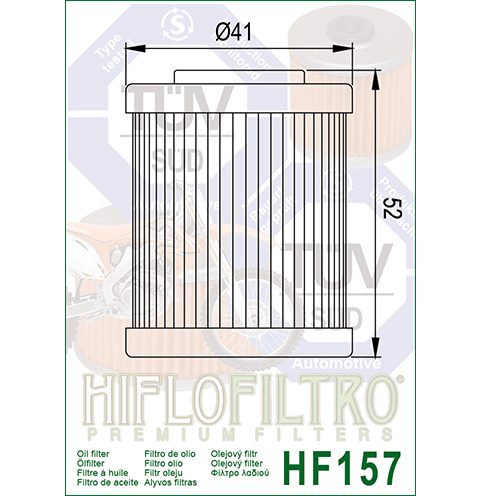 Hiflo : HF157 : Beta KTM : Oil Filter
