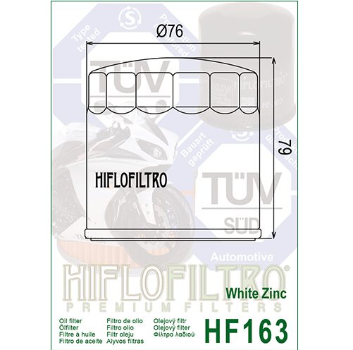 Hiflo : HF163 : BMW : Oil Filter