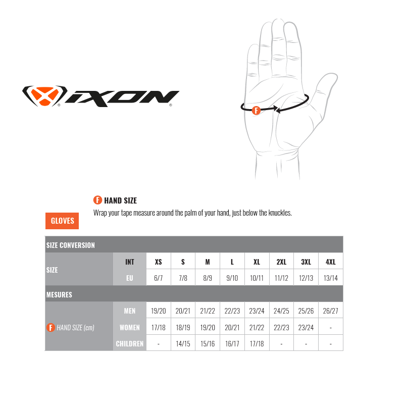 Ixon MS Picco Waterproof Gloves - Black
