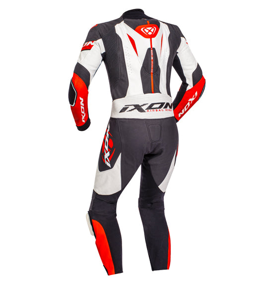Ixon Jackal 1 Piece Race Suit - Black/White/Red