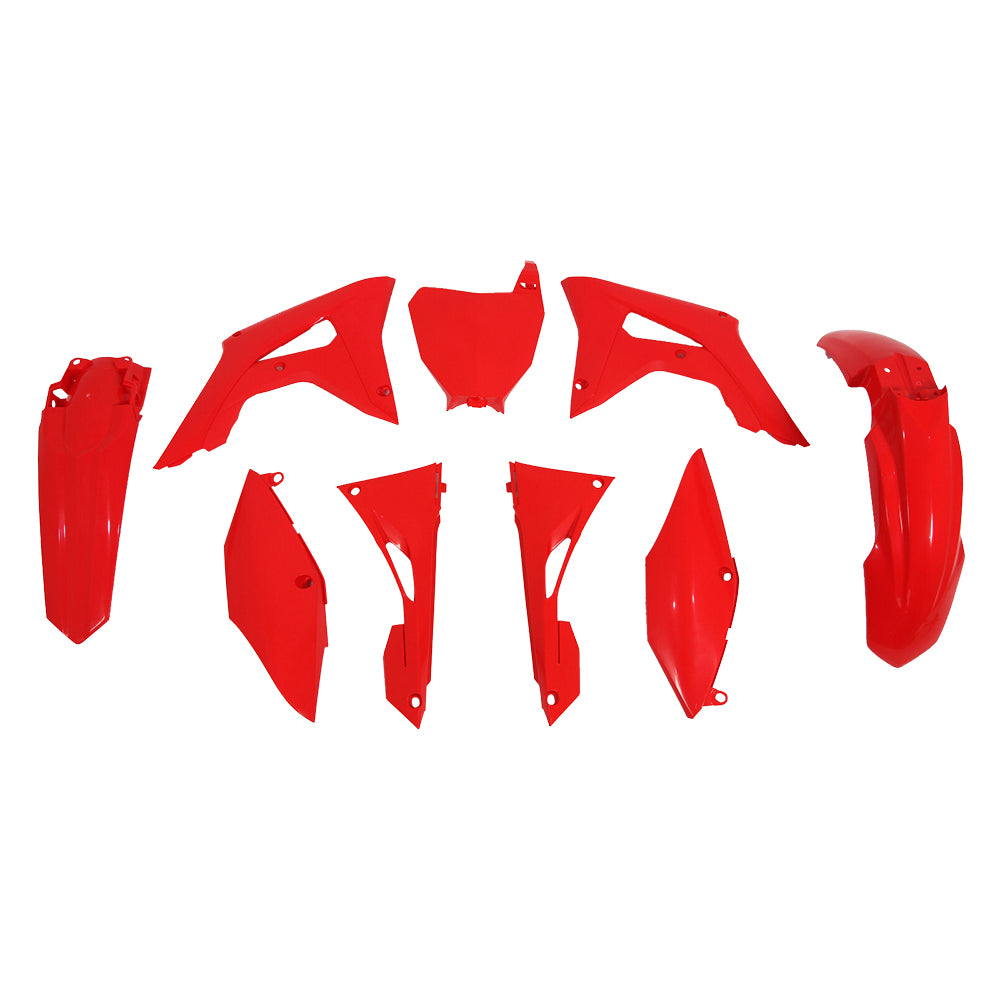 Rtech Plastic Kit - Honda CRF450R 19-20 CRF250R 19-21 - CR Red