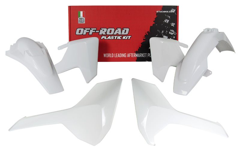 Rtech Plastic Kit - Husqvarna FE TE TX 17-19 - White