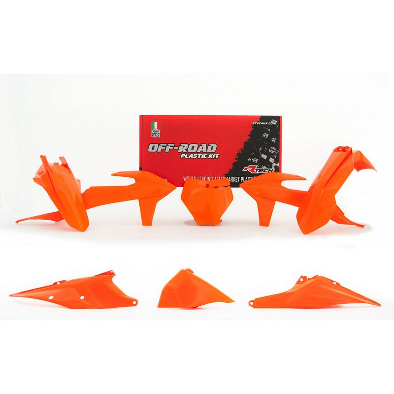 Rtech Plastic Kit - KTM XC XCF SXF XCW SX 2019-2022 - Neon Orange