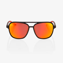 Load image into Gallery viewer, 100% Kasia Soft Tact Black - HiPER Red Multilayer Mirror Lens Sunglasses