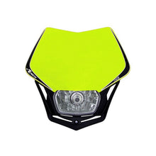 Load image into Gallery viewer, Rtech Universal V-Face Full LED Headlight - Black Yellow