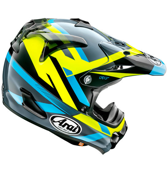 Arai EC VX-PRO 4 Helmet - Machine Blue/Yellow
